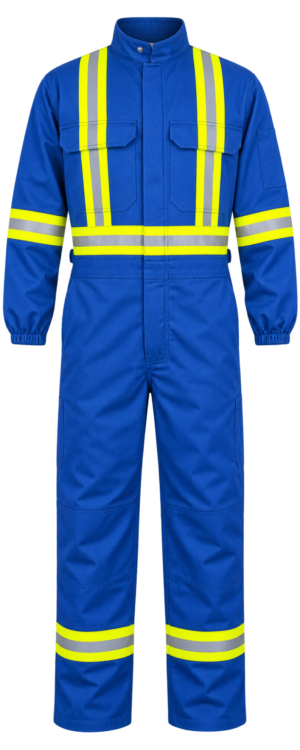 FWT-6023/6024 FR COTTON TREATED + ANTI STATIC HI-VIZ Coverall